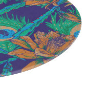 Bloemen en veren | Monogram Snijplank (Hoek)