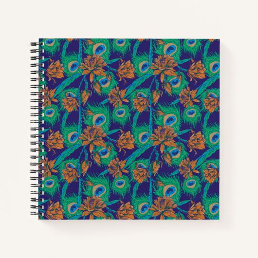 Bloemen en veren notitieboek (Voorkant)