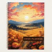 Bloemen en verre Uitzichten van Bergen Planner (Voorkant)