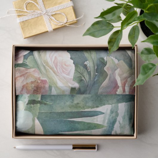 Bloemen en Villa Decoupage Tissue Papier (Geschenk)