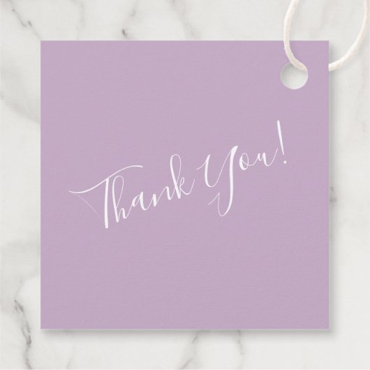 Bloemen en vlinder Quinceanera Paars Bedankjes Labels (Achterkant)