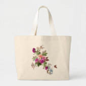 Bloemen en vlinder tuinen grote tote bag (Voorkant)