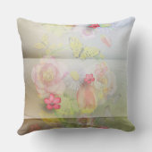  bloemen en vlinderbloemigen kussen (Achterkant)