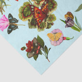 Bloemen en vlinderinsecten natuur planten tissuepapier (Detail)