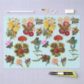 Bloemen en vlinderinsecten natuur planten tissuepapier (Craft)