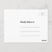 Bloemen en vlinderrepetitie Briefkaart (Achterkant)