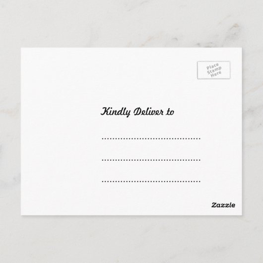 Bloemen en vlinderrepetitie Briefkaart (Achterkant)