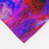 Bloemen en vlinders, Abstract Fleece Deken (Hoek)
