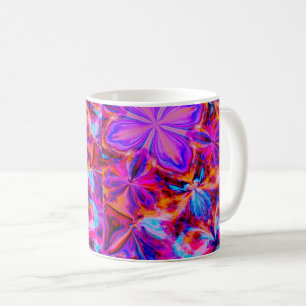 Bloemen en vlinders, Abstract Koffiemok
