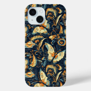 Bloemen en vlinders Abstract patroon iPhone 15 Case