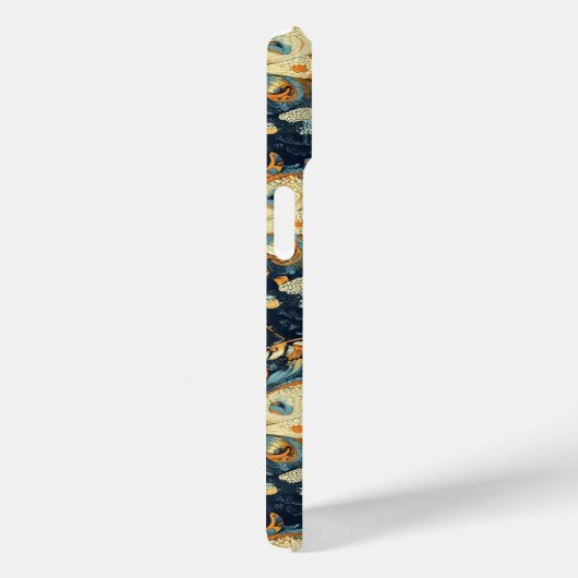 Bloemen en vlinders Abstract patroon Case-Mate iPhone Case (Achterkant / Rechts)