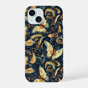 Bloemen en Vlinders Abstract Patroon iPhone 15 Case