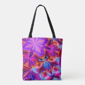 Bloemen en vlinders, Abstract Tote Bag (Achterkant)