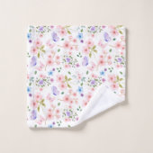 Bloemen en Vlinders Bad Handdoek (Wasdoekje)