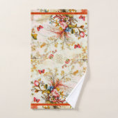  bloemen en vlinders badhanddoekjes bad handdoek (Handdoek)