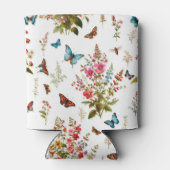 Bloemen en vlinders blikjeskoeler (Achterkant)