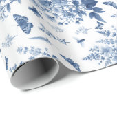 Bloemen en vlinders cadeaupapier (Rol Hoek)