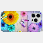 Bloemen en vlinders Case-Mate iPhone case (Achterkant (horizontaal))