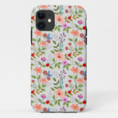 Bloemen en vlinders Case-Mate iPhone case (Achterkant)