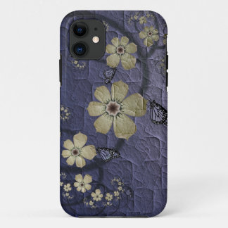 Bloemen en vlinders iPhone 11 hoesje