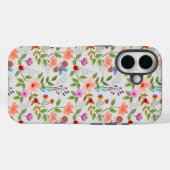 Bloemen en vlinders Case-Mate iPhone case (Achterkant (horizontaal))