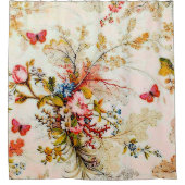 Bloemen en vlinders douchegordijn (Voorkant)