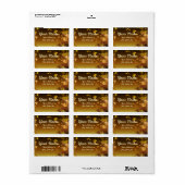 Bloemen en vlinders etiket (Full Sheet)
