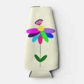 Bloemen en vlinders fles koeler (Voorkant)