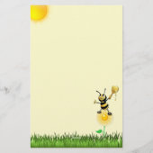 Bloemen en Vlinders Gepersonaliseerd 5,5" x 8,5" Briefpapier (Achterkant)