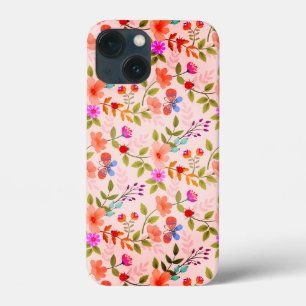 Bloemen en vlinders Hoesje-Mate Samsung Galaxy C Case-Mate iPhone Case
