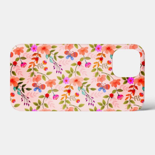 Bloemen en vlinders Hoesje-Mate Samsung Galaxy C Case-Mate iPhone Case (Achterkant (horizontaal))