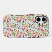 Bloemen En Vlinders iPhone 16 Hoesje (Achterkant horizontaal)