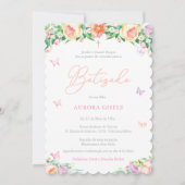 Bloemen en vlinders kaart (Voorkant)