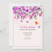 Bloemen en vlinders kaart (Voorkant)