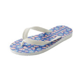 Bloemen en vlinders kinder teenslippers (Schuin)