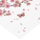 Bloemen en vlinders korte tafelloper (Hoek)