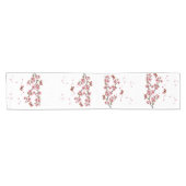 Bloemen en vlinders korte tafelloper (Horizontaal)