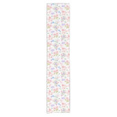 Bloemen en vlinders korte tafelloper (Voorkant)