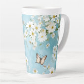 Bloemen en Vlinders Latte Mok (Rechterhoek)