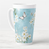 Bloemen en Vlinders Latte Mok (Linkerhoek)