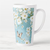 Bloemen en Vlinders Latte Mok (Rechts)