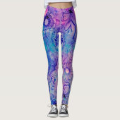 Bloemen en vlinders leggings (Voorkant)