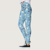 Bloemen en vlinders leggings (Links)