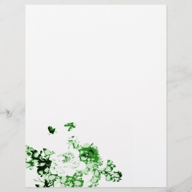 Bloemen en vlinders Letterhead (Voorkant)