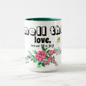 Bloemen en vlinders mok (Midden)