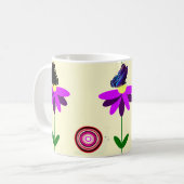 Bloemen en Vlinders Mok (Voorkant links)