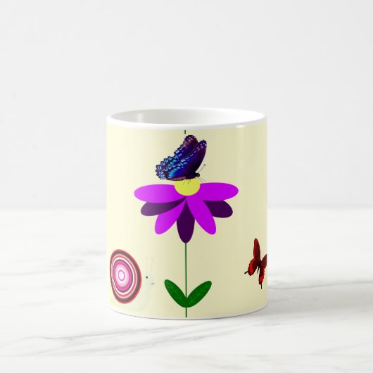 Bloemen en Vlinders Mok (Center)