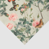 bloemen en vlinders ontkoppelen Pewter Vs2 Tissuepapier (Detail)