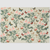 bloemen en vlinders ontkoppelen Pewter Vs2 Tissuepapier (Voorkant)