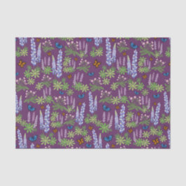 Bloemen en vlinders ontkoppelen van papieren lupin tissuepapier